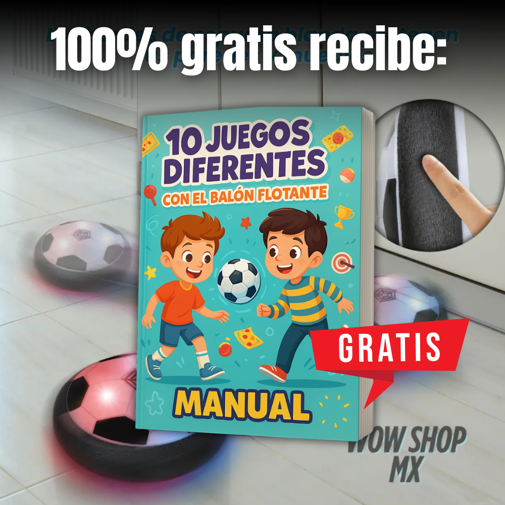 Balón Flotante LED™ Kit 2 en 1 – Juguete Eléctrico Antigolpes para Niños + 🎁 Manual “10 Juegos Diferentes con el Balón Flotante” + Envío Gratis