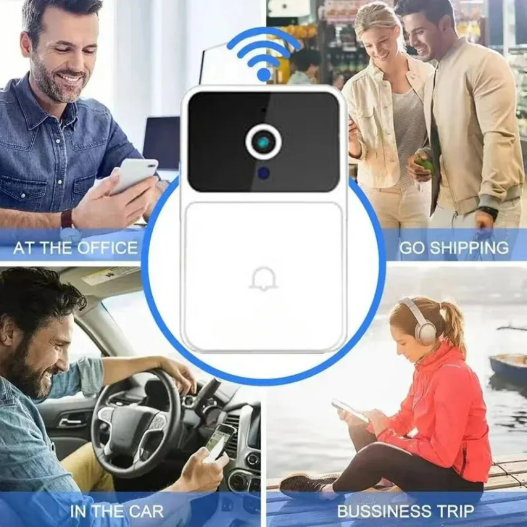 Timbre Inteligente SmartGuard™ – con Cámara HD, Visión Nocturna y Audio Bidireccional | Seguridad Familiar Total 🚨