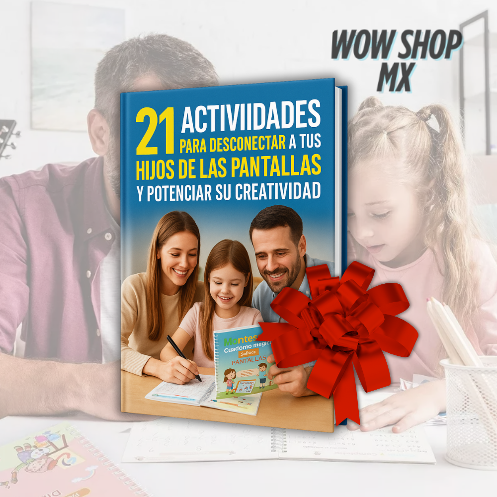 Kit 4 Libros de Caligrafía Reutilizable MagicWrite™ + Corrector de escritura✍️ | Estimula la Creatividad de tus Hijos + 🎁 Guía “21 Actividades para Desconectar a tus Hijos de las Pantallas y Potenciar su Creatividad”+ Envío Gratis