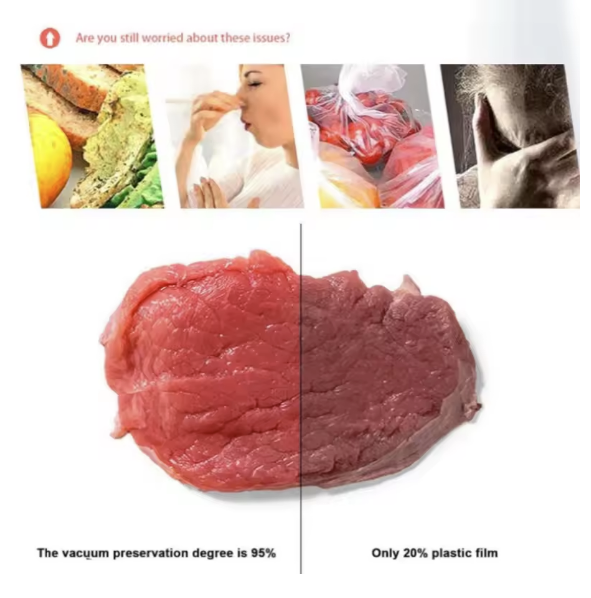 SELLADOR AL VACÍO PRO ALEMAN 🍽️ Conserva por semanas 🍖 Elimina Olores 🍊 Deja de tirar comida 💸🥩