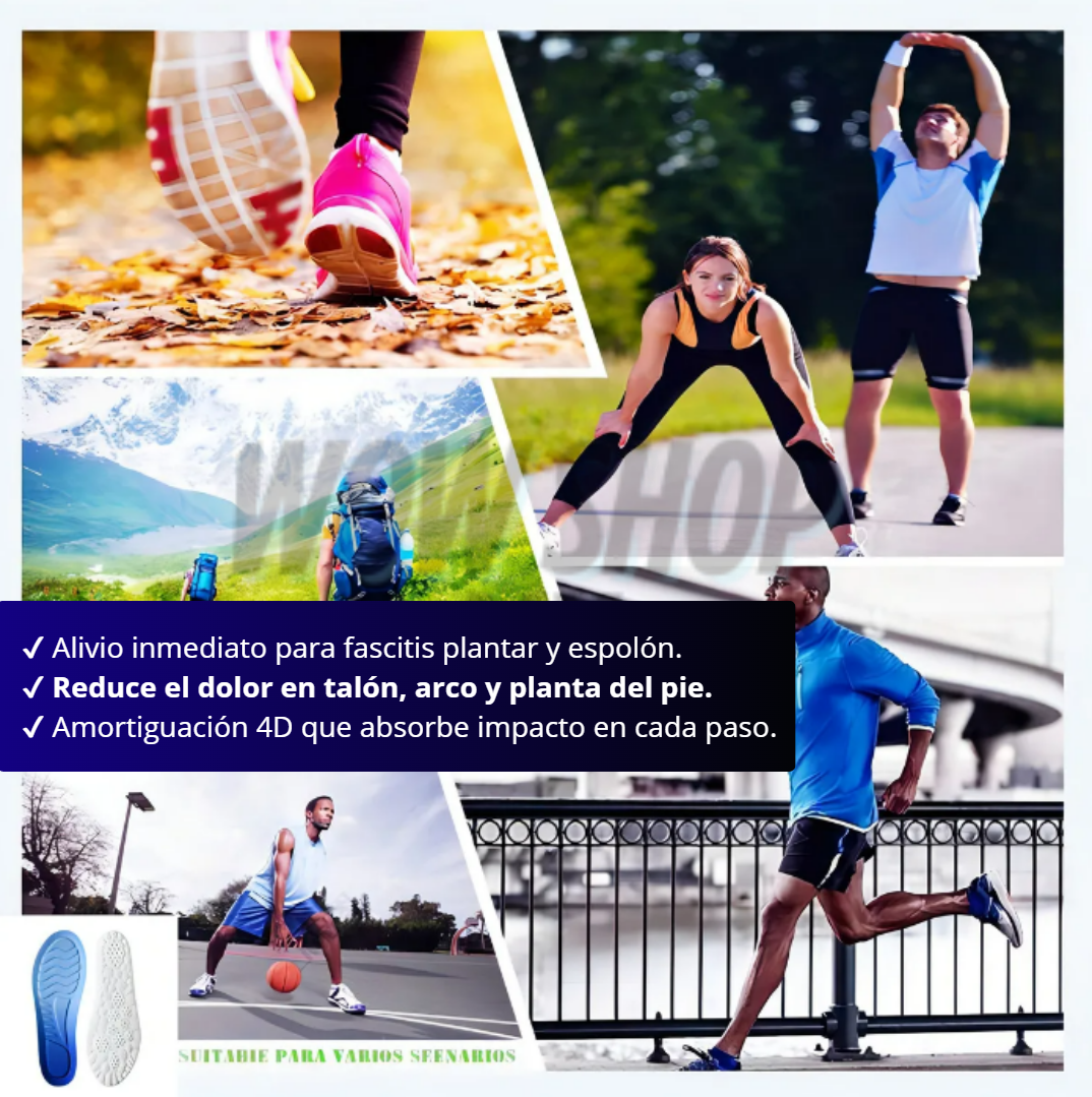 Duo 2x1 FootRelief™ – Plantillas para Fascitis Plantar + Corrector de Juanetes | Camina Sin Dolor y Corrige tus Pies +🎁 Rutina 5x5 para Pies Sin Dolor GRATIS + Envío Gratis