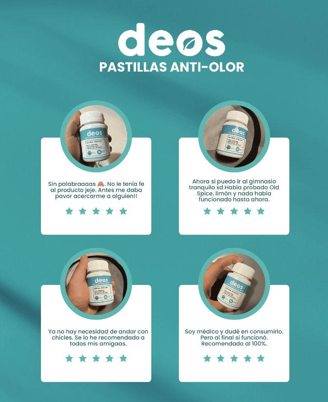 30 CAPSULAS SUPLEMENTO ANTÍ OLOR/DESODORANTE NATURAL 🌿 ALIENTO Y CUERPO FRESCO 24/7 🌸