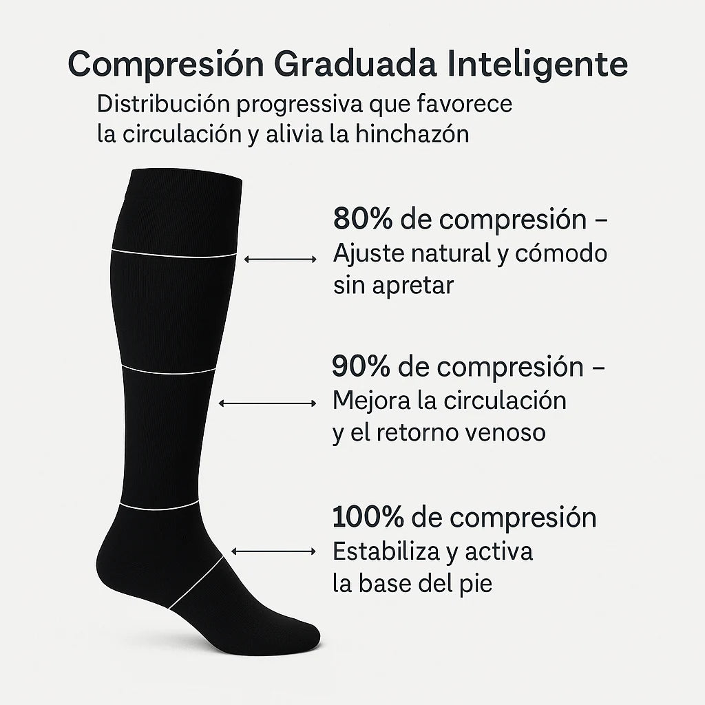 3 Pares de Calcetas VariStop🦵 ALIVIO INMEDIATO PARA PIERNAS CANSADAS, HINCHADAS O CON VÁRICES