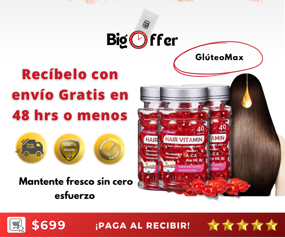 120 Capsulas BrillaCaps 🔥 Cabello largo y sedoso en 7 días 😎