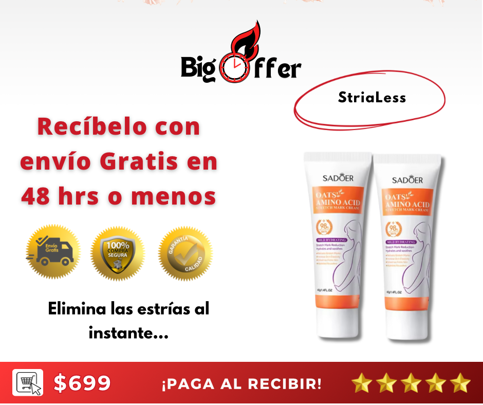 2 Cremas elimina estrías al instante - Con StriaLess olvídate de las estrías en solo 7 dias 🔥😍