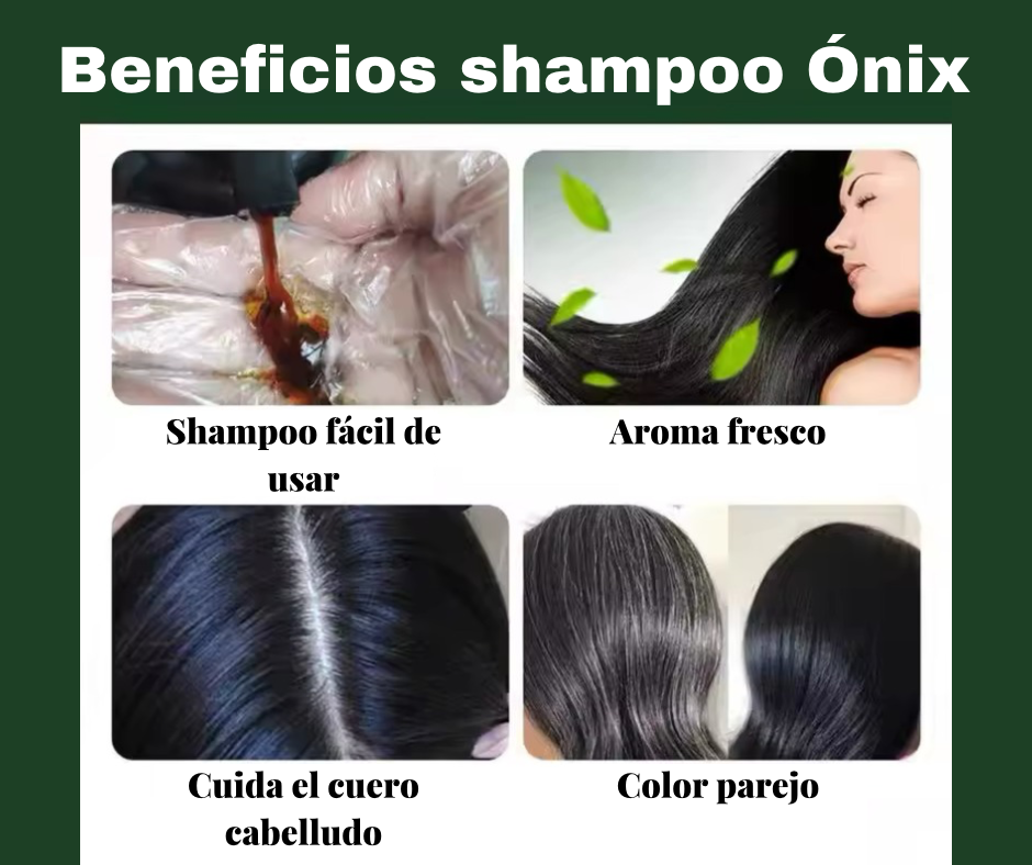 2x1 Shampoo elimina canas al instante - Shampoo Ónix 😍🔥