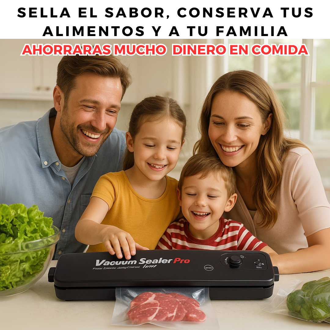 SELLADOR AL VACÍO PRO ALEMAN 🍽️ Conserva por semanas 🍖 Elimina Olores 🍊 Deja de tirar comida 💸🥩