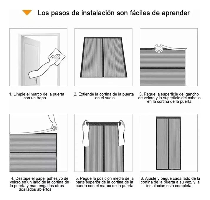 2x1 Cortina Mosquitera Magnética para Puertas + 🎁Guía Infalible “Hogar Libre de Plagas” + Envío Gratis