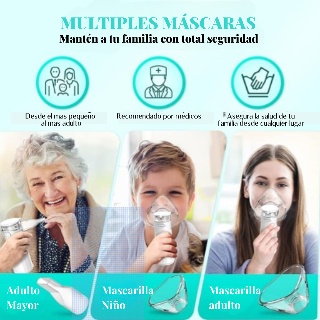 Nebulizador Portátil- NebuVita y mantén segura a tu familia 🧑🧑🧒🧒🩷