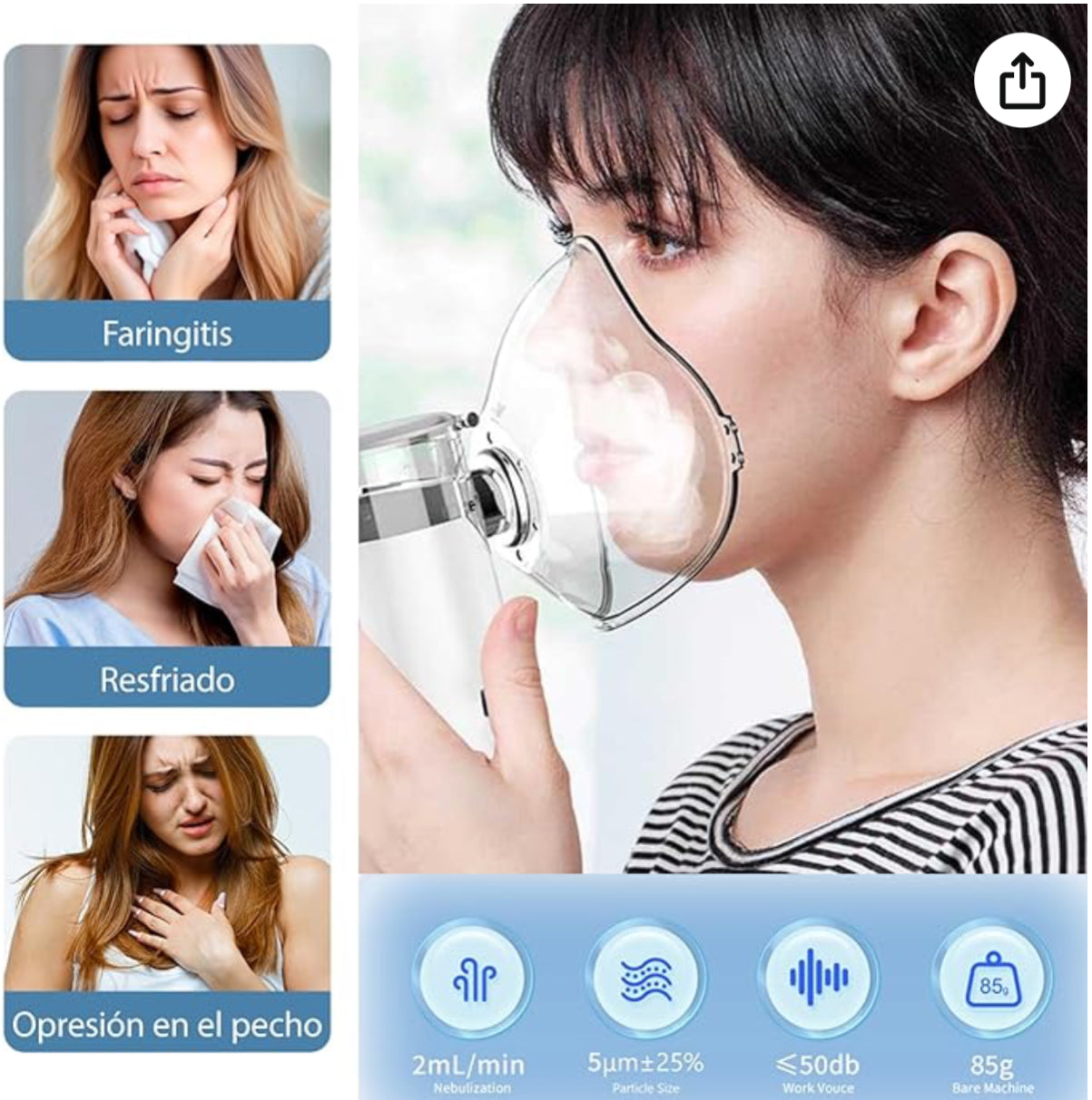 Nebulizador Portátil- NebuVita y mantén segura a tu familia 🧑🧑🧒🧒🩷