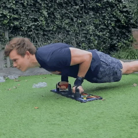 PushMaster™ – Tabla de Flexiones Multifuncional para Cuerpo de Dios Griego Desde Casa | + 🎁 21 Rutinas para Marcar Pecho, Brazos y Abdomen + Envío Gratis