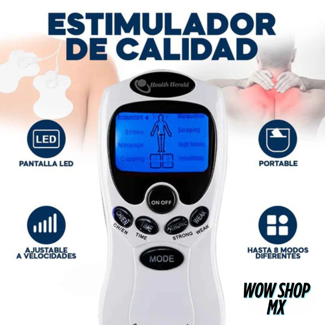 Electroestimulador Alemán NeuroPulse ⚡ ALIVIO PROFUNDO PARA DOLORES EN ESPALDA, CUELLO, PIERNAS Y MÁS