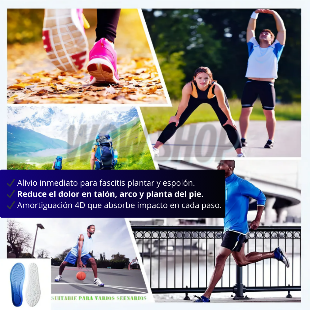 2 en 1 Par Plantillas Ortopédicas Anti-Dolor™ – Alivio de Fascitis Plantar, Talón y Arco + 🎁 Guía “10 Ejercicios Para Eliminar la Fascitis Plantar en Casa” + Envío Gratis