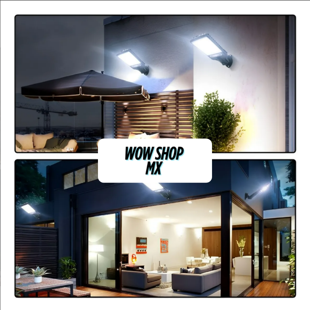 2Pack SolarBright™ – Lámparas Solares LED con Sensor de Movimiento | Súper Brillantes, Impermeables y sin Cables