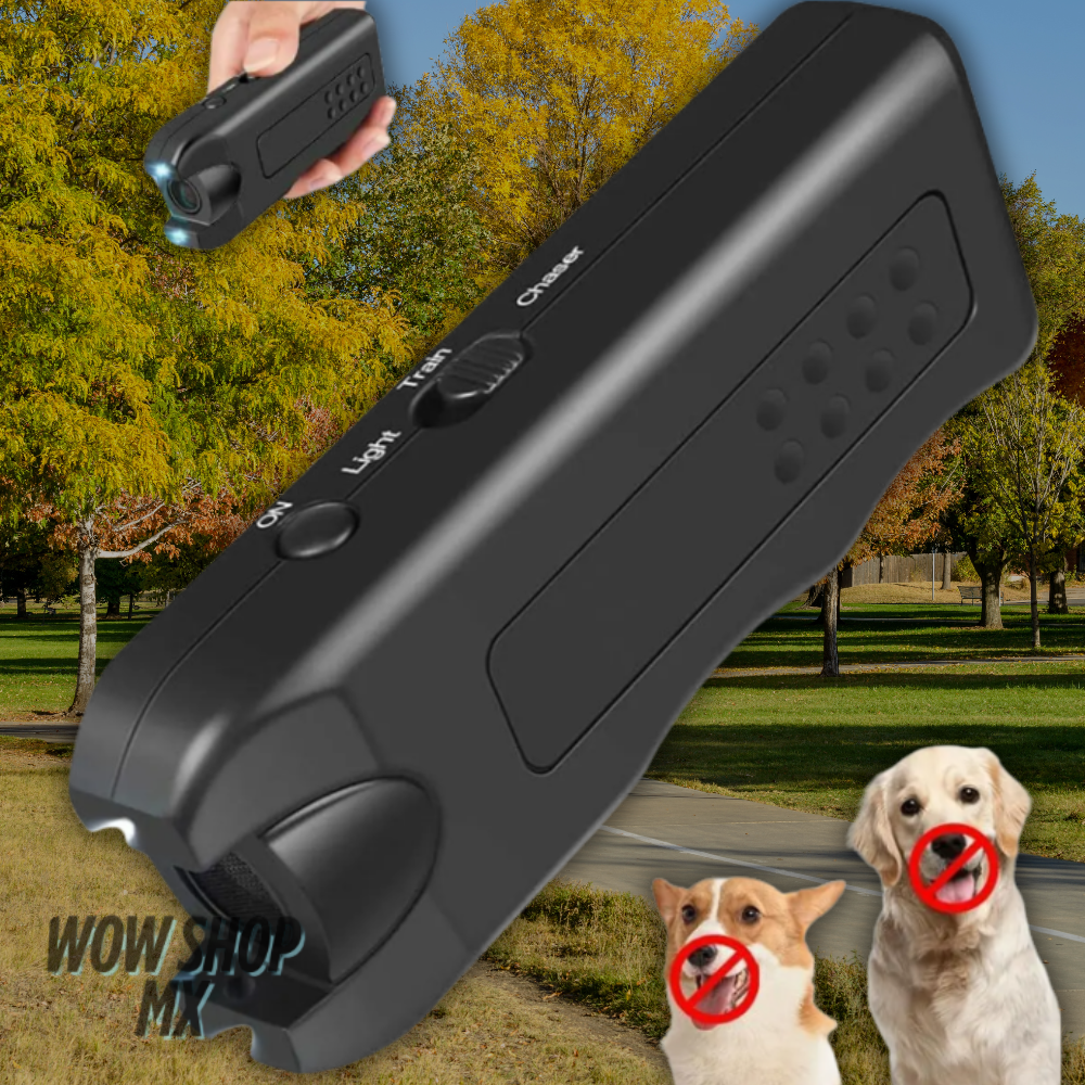 2en 1 CalmPaw™ – Dispositivo Antiladridos Ultrasónico para Perros | Controla los Ladridos sin Dolor, sin Castigos y sin Gritos + 🎁 Manual de Entrenamiento Canino en Casa GRATIS + Envío Gratis