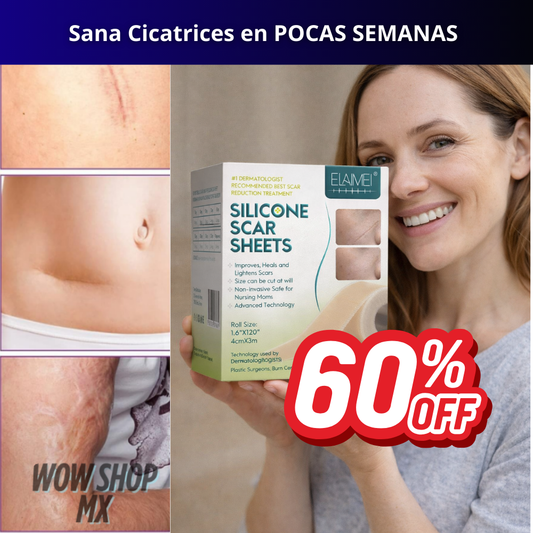 3mts Tira de Silicona para Cicatrices ScarSilk™ – Reduce Cicatrices, Queloides y Marcas Visibles + 🎁 Guía “10 Secretos Dermatológicos para Atenuar Cicatrices y Recuperar la Confianza en tu Piel” + Envío Gratis