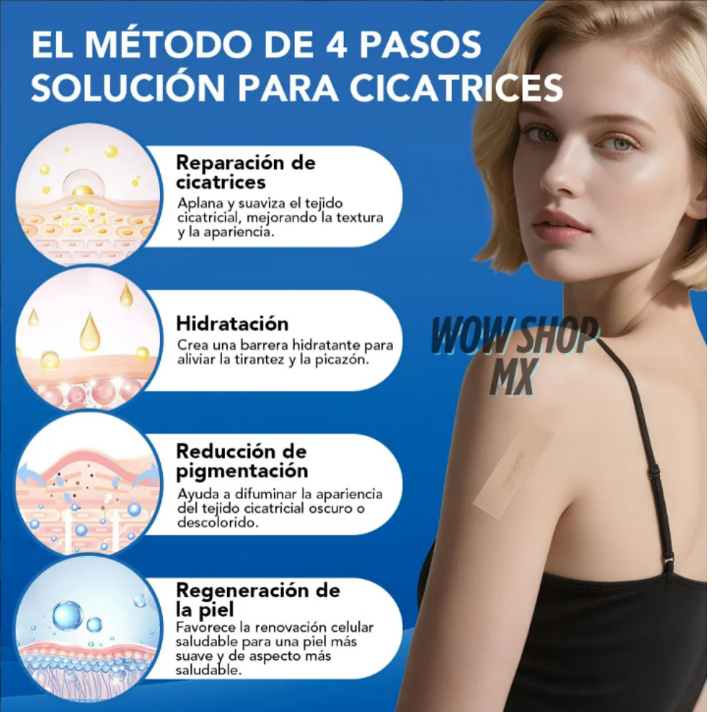 3mts Tira de Silicona para Cicatrices ScarSilk™ – Reduce Cicatrices, Queloides y Marcas Visibles + 🎁 Guía “10 Secretos Dermatológicos para Atenuar Cicatrices y Recuperar la Confianza en tu Piel” + Envío Gratis