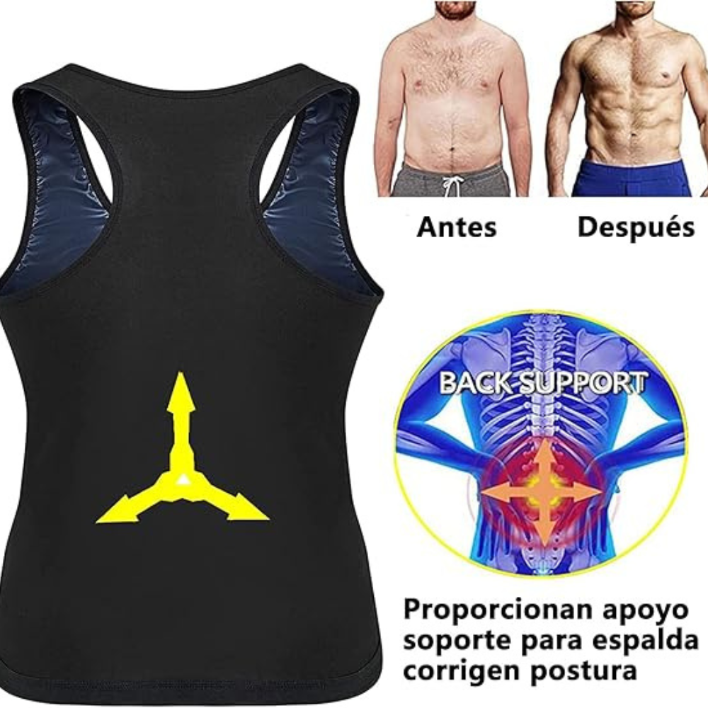 2 en 1 Camiseta Sauna Reductora & Moldeadora SlimHeat™ – Reduce Grasa, Abdomen y Cintura + 🎁 Guía “25 Hábitos Quema-Grasa para Reducir Tallas Más Rápido” + Envío Gratis