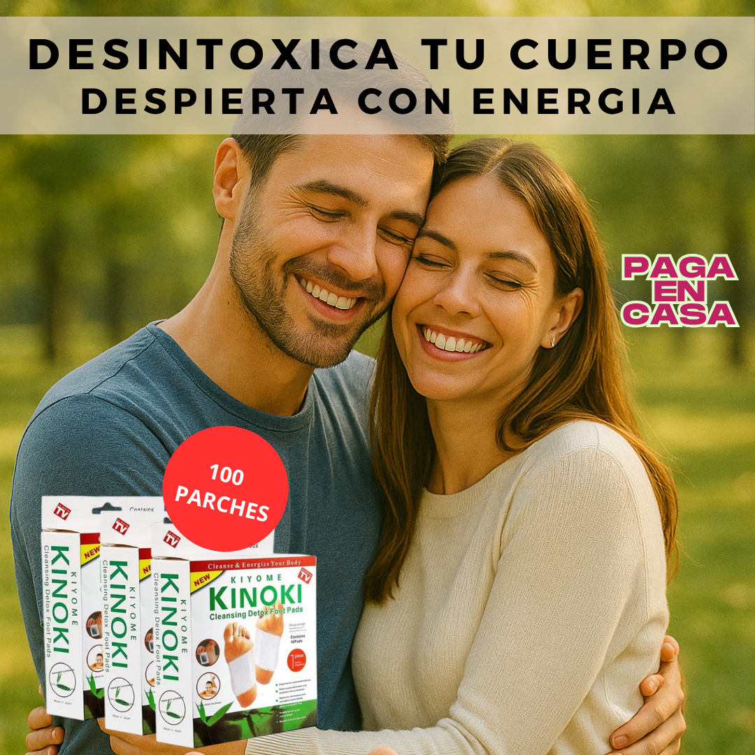 100 Parches Desintoxicantes Kinoki +🎁Guia Infalible para perder tallas en 14 dias + Envio Gratis