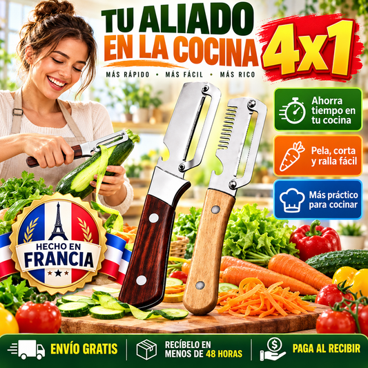 🔥 ¡4x1 CUTMASTER PRO™! 🔪 Pela, Corta y Ralla en Segundos 🥕 ¡4 Utensilios por el Precio de 1! 🎁 ENVÍO GRATIS + PAGA AL RECIBIR