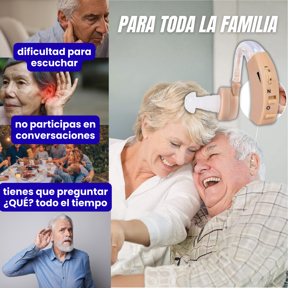 Amplificador Auditivo ClearSound™ – Mejora Audición, Reduce Ruido y Recupera la Confianza al Escuchar + 🎁 Manual “Reconectar con el Mundo: Inteligencia Emocional para Volver a Escuchar sin Inseguridad” + Envío Gratis