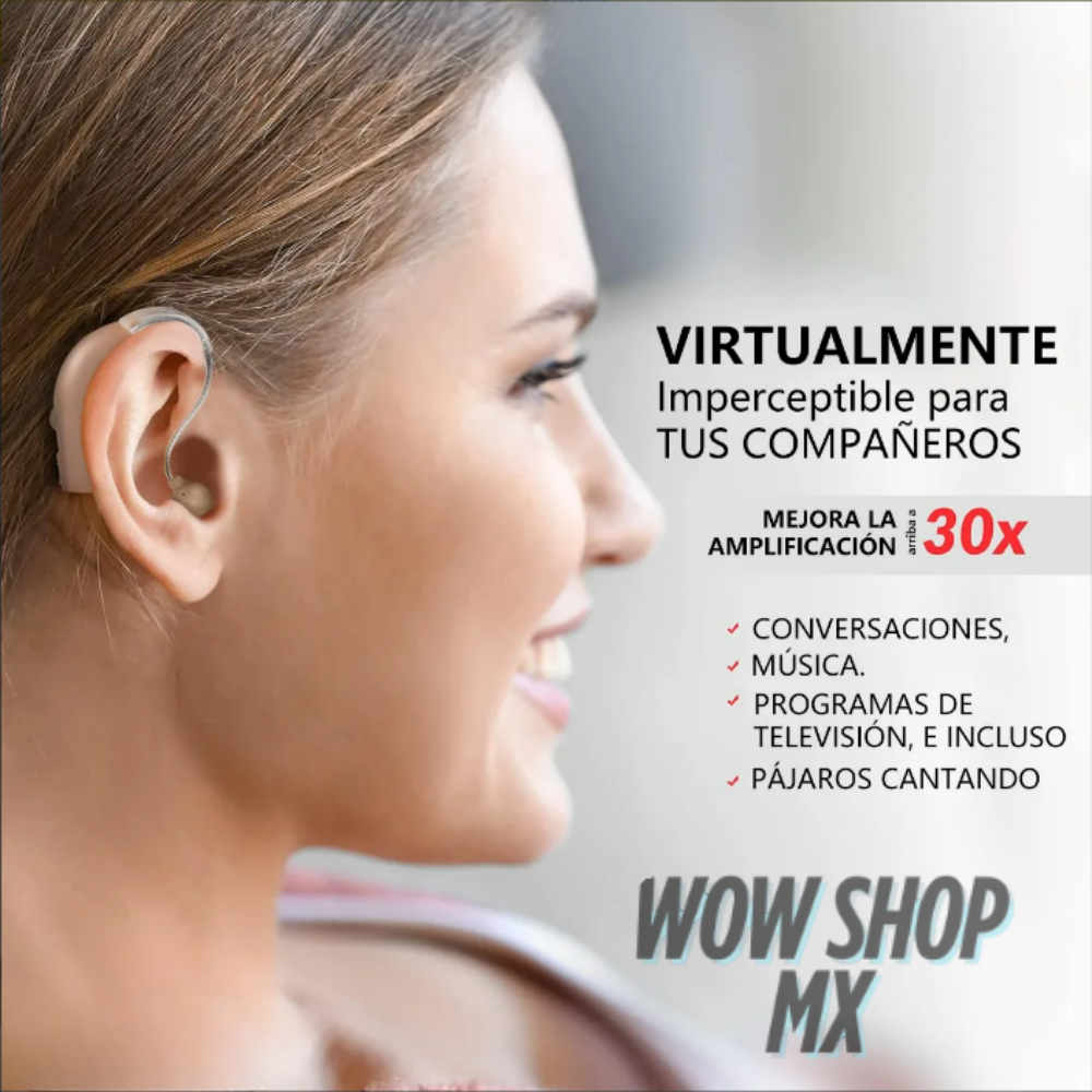 Amplificador Auditivo ClearSound™ – Mejora Audición, Reduce Ruido y Recupera la Confianza al Escuchar + 🎁 Manual “Reconectar con el Mundo: Inteligencia Emocional para Volver a Escuchar sin Inseguridad” + Envío Gratis