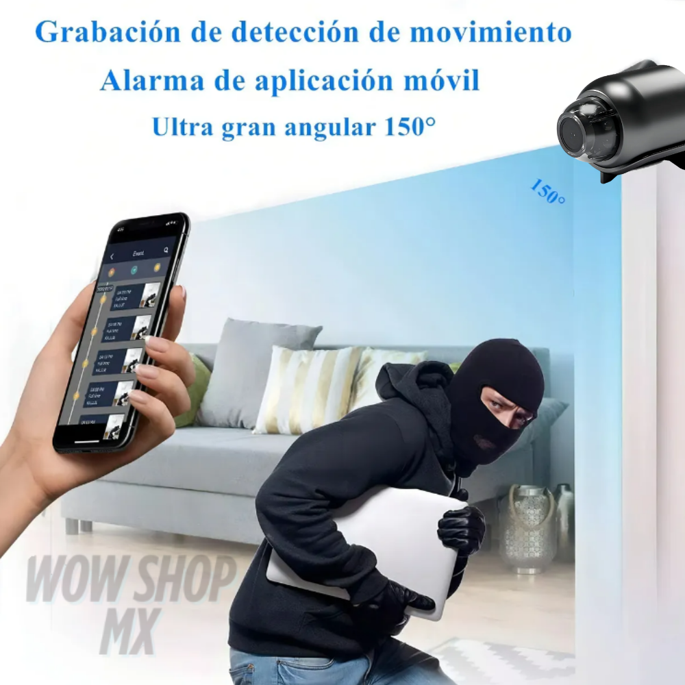 Mini Cámara Espía WiFi HD 1080p SecureEye™ – Vigila tu Hogar 24/7 desde tu Celular + 🎁 Manual “Estrategias Inteligentes para Proteger tu Hogar y Espacios Privados” + Envío Gratis