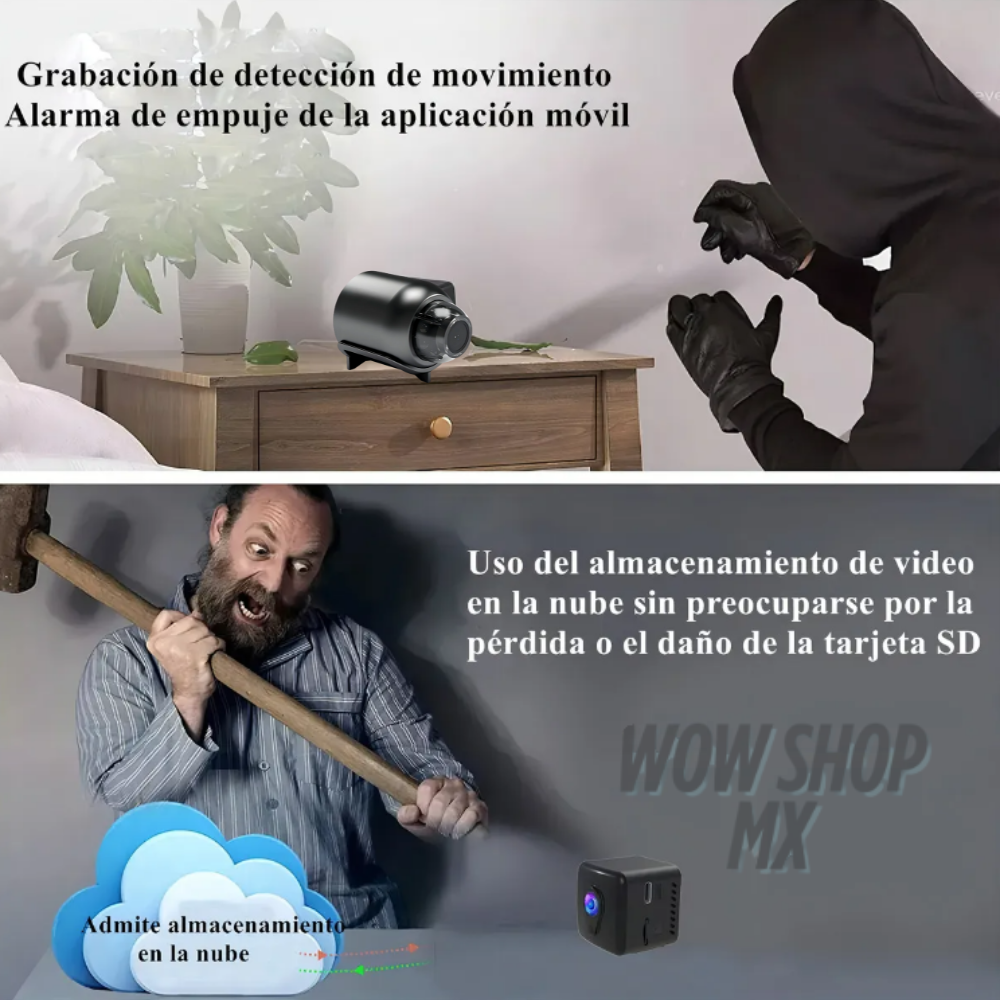 Mini Cámara Espía WiFi HD 1080p SecureEye™ – Vigila tu Hogar 24/7 desde tu Celular + 🎁 Manual “Estrategias Inteligentes para Proteger tu Hogar y Espacios Privados” + Envío Gratis