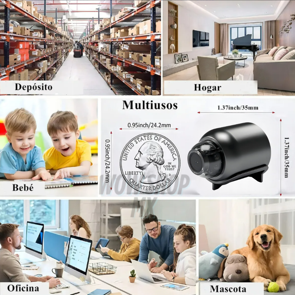 Mini Cámara Espía WiFi HD 1080p SecureEye™ – Vigila tu Hogar 24/7 desde tu Celular + 🎁 Manual “Estrategias Inteligentes para Proteger tu Hogar y Espacios Privados” + Envío Gratis