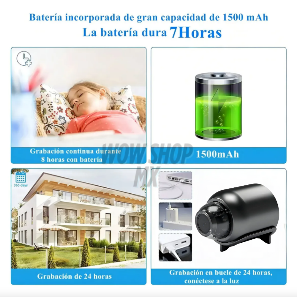 Mini Cámara Espía WiFi HD 1080p SecureEye™ – Vigila tu Hogar 24/7 desde tu Celular + 🎁 Manual “Estrategias Inteligentes para Proteger tu Hogar y Espacios Privados” + Envío Gratis