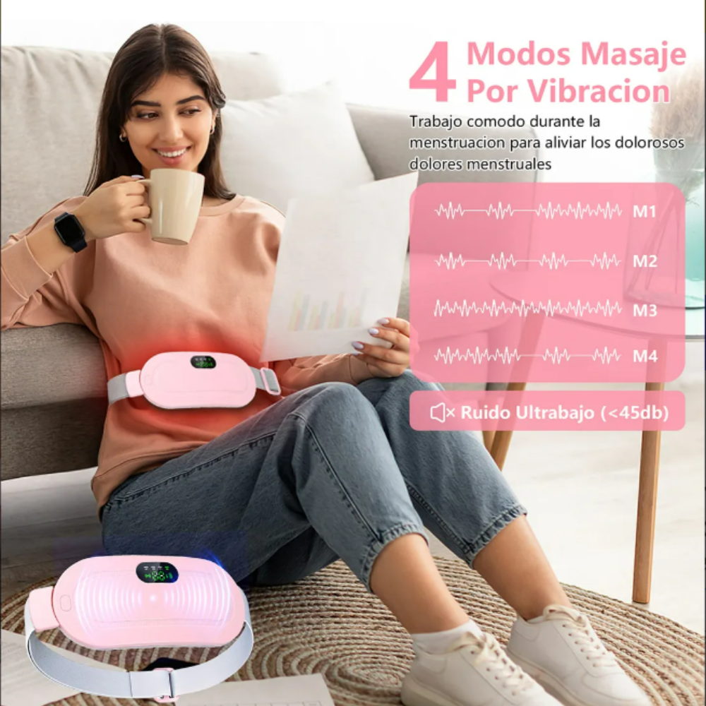 2 en 1 Cinturón Térmico Se*yRelief™ para Cólicos | Alivio Menstrual Inmediato y Discreto + 🎁 Guía “21 Secretos para Dominar tu Ciclo Sin Dolor” + Envío Gratis