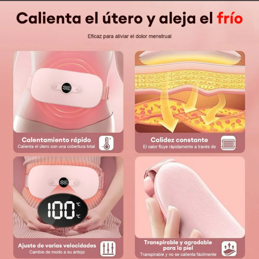 2 en 1 Cinturón Térmico Se*yRelief™ para Cólicos | Alivio Menstrual Inmediato y Discreto + 🎁 Guía “21 Secretos para Dominar tu Ciclo Sin Dolor” + Envío Gratis
