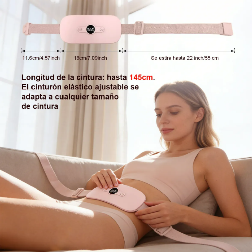 2 en 1 Cinturón Térmico Se*yRelief™ para Cólicos | Alivio Menstrual Inmediato y Discreto + 🎁 Guía “21 Secretos para Dominar tu Ciclo Sin Dolor” + Envío Gratis