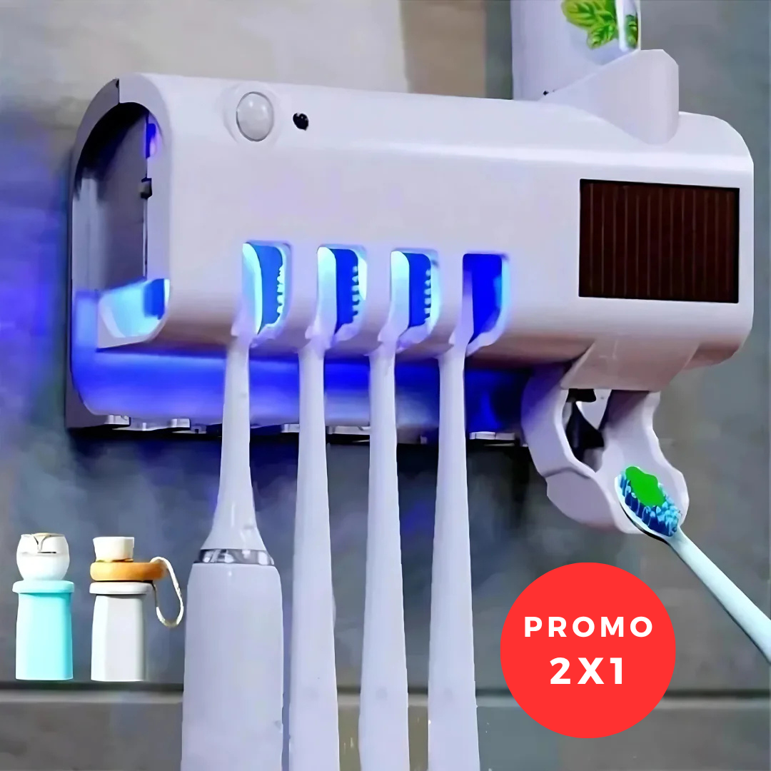 Esterilizador UV Cepillos de Dientes ✨🦷 Elegancia, Carga Automática y Dientes Blancos 🪥✨