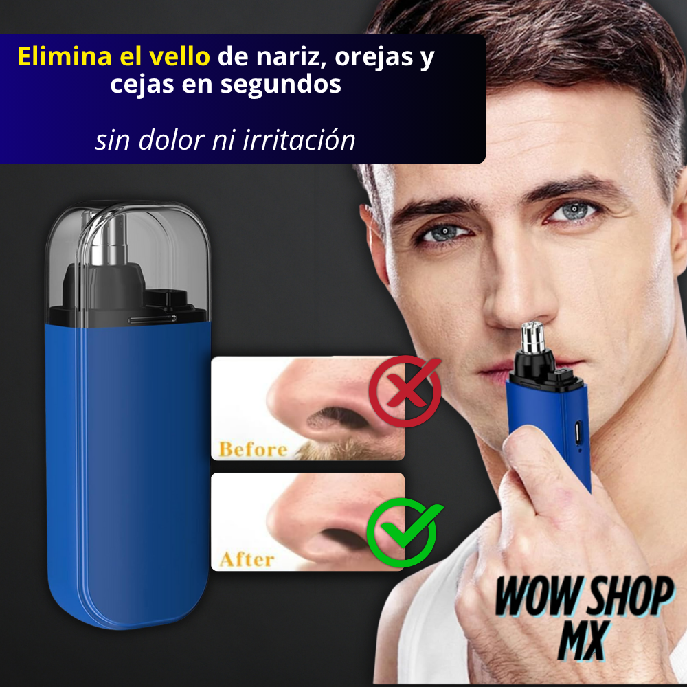 NoseMaster™ Kit 3 en 1 – Depilador Nasal Eléctrico Recargable +🎁 Guía “17 Secretos de Atracción Masculina - Aumenta tu Seguridad” + Envío GRATIS