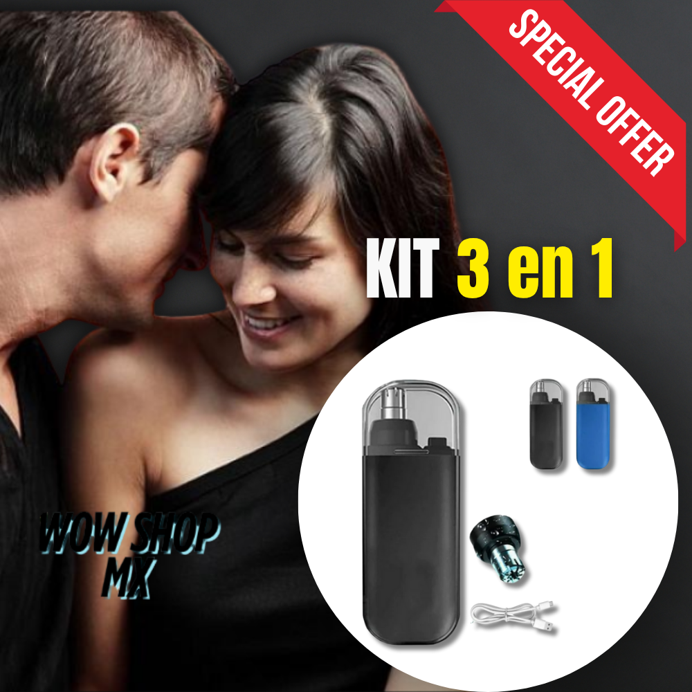 NoseMaster™ Kit 3 en 1 – Depilador Nasal Eléctrico Recargable +🎁 Guía “17 Secretos de Atracción Masculina - Aumenta tu Seguridad” + Envío GRATIS