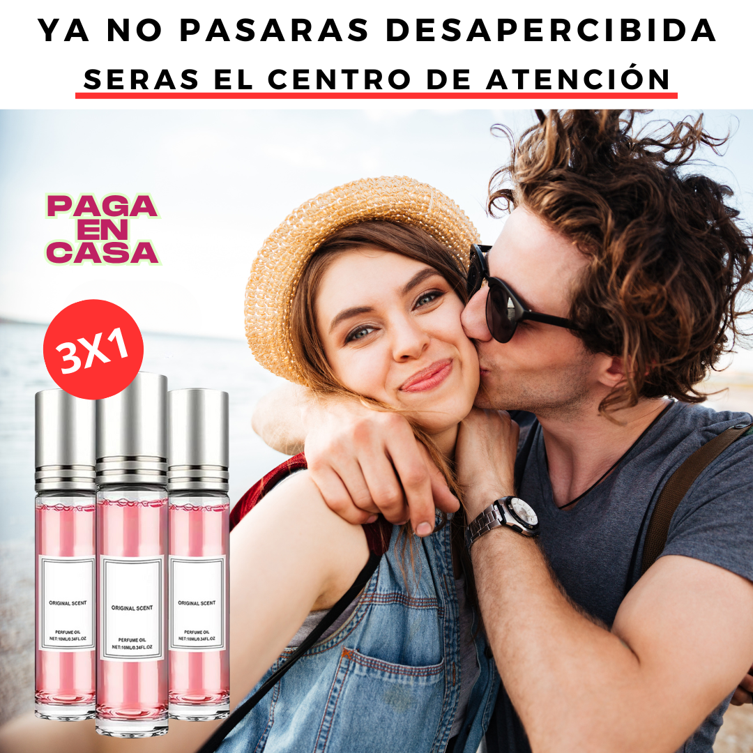 3x1 Perfume de Feromonas - Elixir Conquista a tu amor imposible😍 + 🎁Manual "10 secretos de seducción consciente que elevan tu magnetismo natural" + 🚚Envío Gratis