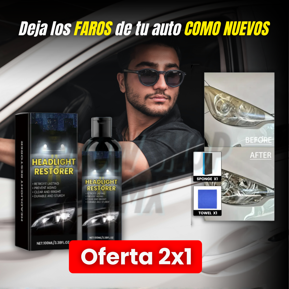 2x1 LumiFix™ – Líquido Restaurador de Faros + 🎁 Guía “25 Trucos de Limpieza y Mantenimiento Inteligente para Dejar de Gastar Miles en Talleres” + 🚚Envío GRATIS