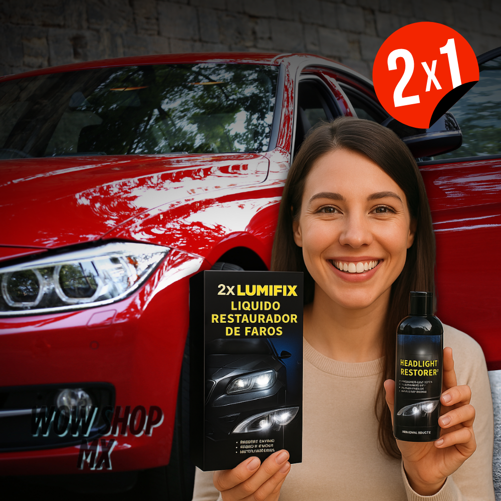 2x1 LumiFix™ – Líquido Restaurador de Faros + 🎁 Guía “25 Trucos de Limpieza y Mantenimiento Inteligente para Dejar de Gastar Miles en Talleres” + 🚚Envío GRATIS