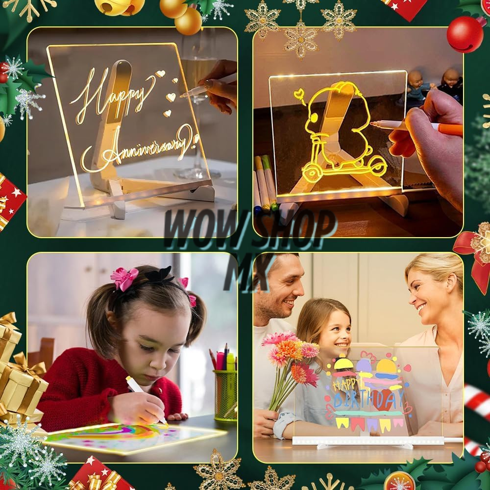 MagicDraw™ – Kit 4 en 1 de Pizarra LED Creativa para Niños + 🎁 Guía “30 Actividades Creativas sin Pantallas para Despertar la Imaginación de tus Hijos” + Envío Gratis