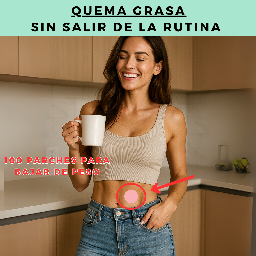 100 Parches para Bajar de Peso LipoPatch®️ + 🎁Guia Infalible para perder tallas en 14 dias + Envio Gratis