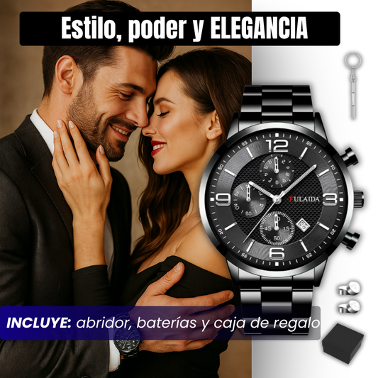 Chronox™ 2 en 1 – Reloj de Lujo para Caballero ⌚ | Estilo, Poder y Elegancia Atemporal + 🎁 Guía “17 Secretos para Vestir con Elegancia y Masculinidad sin Gastar de Más” + Envío Gratis