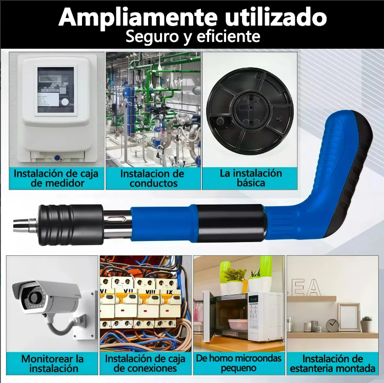 Kit 10 en 1 FixShot™ – Pistola de Clavos Doméstica Compacta | Clava con Precisión sin Martillo + 🎁 “50 Proyectos Rápidos para Transformar tu Casa” | Envío Gratis