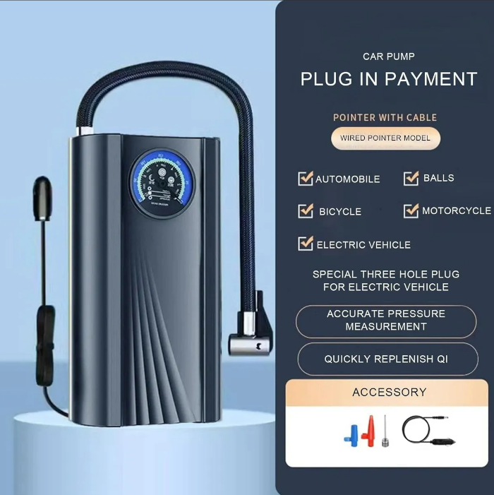 Kit 5 en 1 AirGo™ – Compresor de Aire Portátil Inalámbrico | Infla Llantas en Minutos, Sin Gasolineras ni Cables + 🎁 “Guía de Emergencias en Carretera y Mantenimiento Preventivo” + Envío Gratis