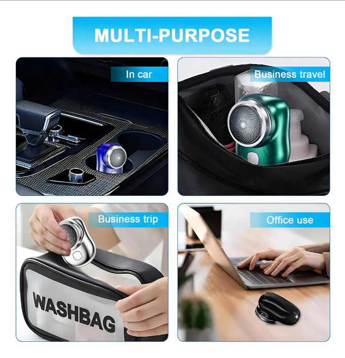 MiniShave Pro™ – Afeitadora Eléctrica Portátil de Bolsillo | Afeitado Rápido en Segundos + 🎁 Guía “Secretos para Lucir MÁS Atractivo y Mejorar tu Presencia”+ Envío Gratis