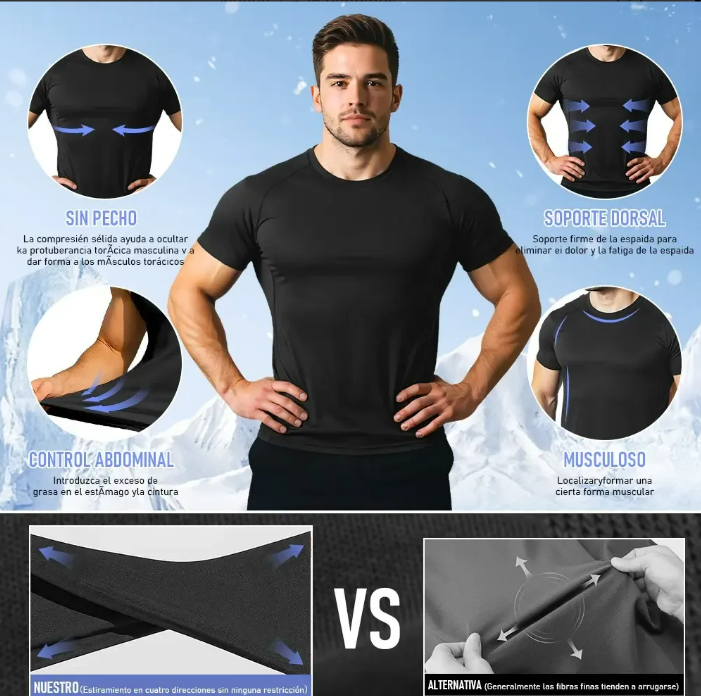 Pack 3 Playeras Athletic Fit™ | Ajuste Atlético, Transpirables y Cómodas + 🎁 Guía Fitness GRATIS