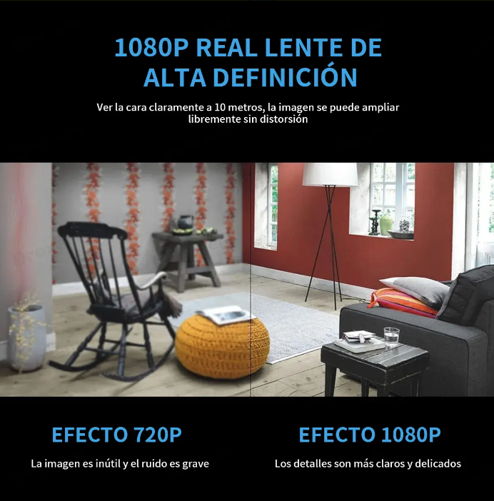 Pack 2x1 Mini Cámaras Spy™ | Vigila Tu Hogar, Negocio o Familia Desde Tu Celular+ 🎁 Guía "7 Consejos para Proteger Tu Hogar y Tu Familia" + Envío Gratis