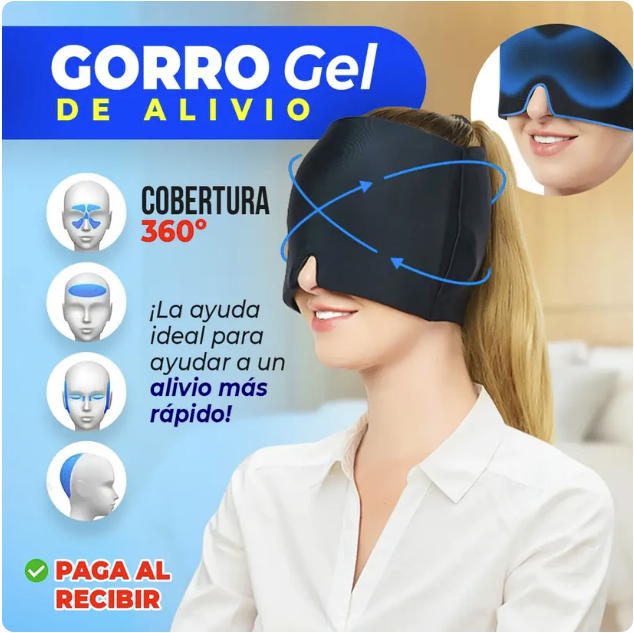 2 GORROS MIGRASTOP 🧊 ALIVIO INMEDIATO DE MIGRAÑA CON FRÍO Y CALOR 🥶🥵 PROMO 2X1