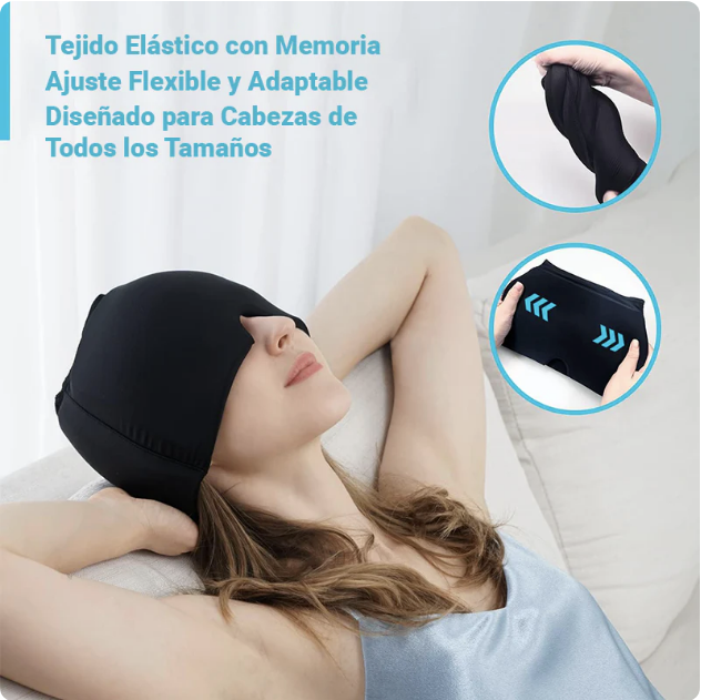 2 GORROS MIGRASTOP 🧊 ALIVIO INMEDIATO DE MIGRAÑA CON FRÍO Y CALOR 🥶🥵 PROMO 2X1