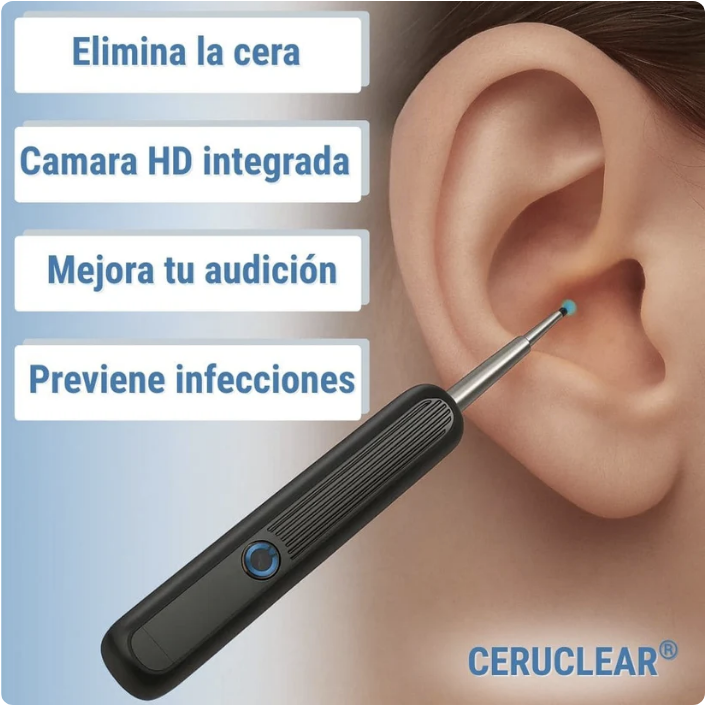🤩 COMBO 2̳X̳1̳ Limpiador de oidos con Camara HD 📸👂🏼 - Proteccion auditiva y Cuidado Profesional en Casa 🏡